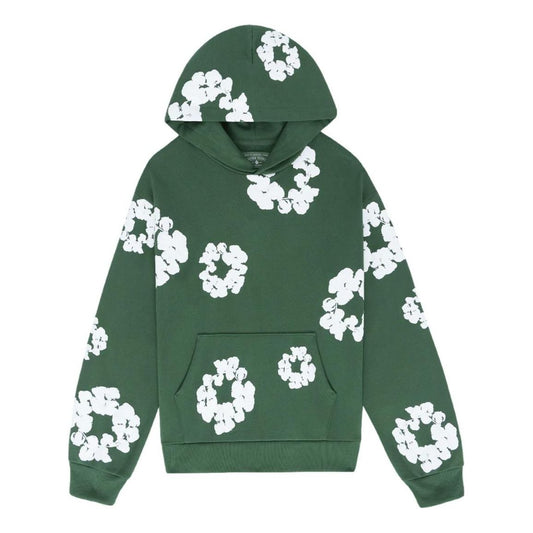 Denim Tears Cotton Wreath Hoodie 'Green White' 301-060-30