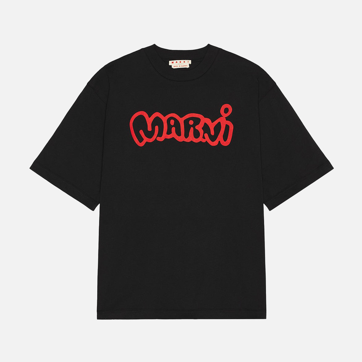 MARNI RELAXED LOGO TEE - BLACK