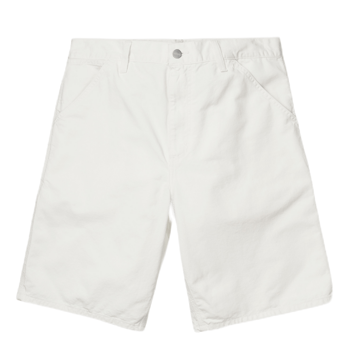 Single Knee Shorts White