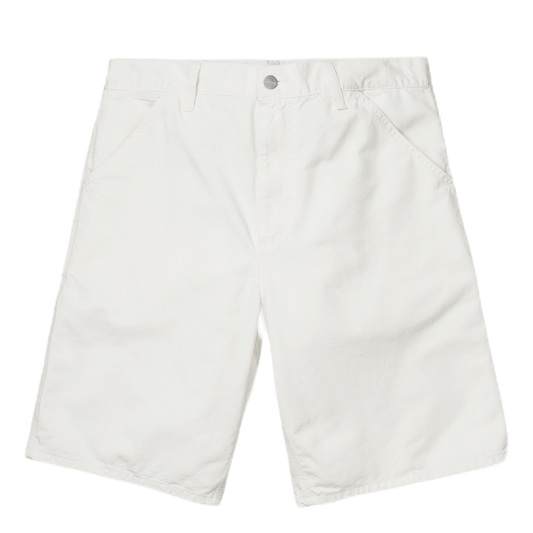 Single Knee Shorts White