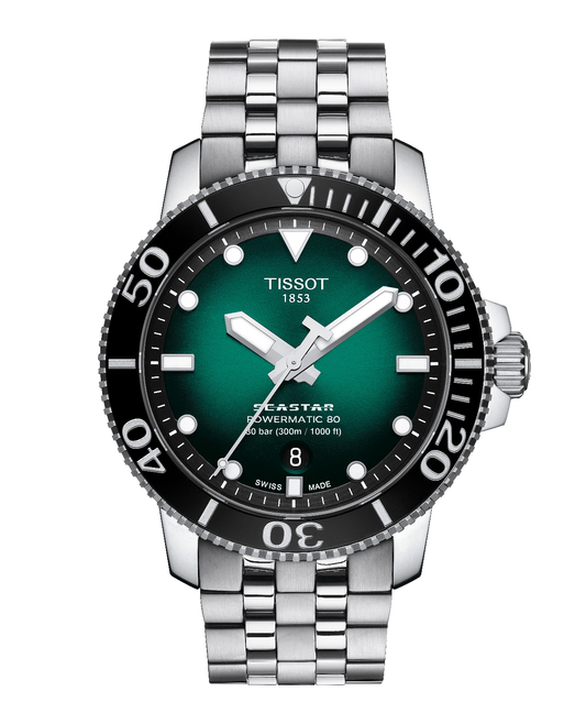 Tissot Seastar Automatic 43mm Green Gradiant T1204071109101
