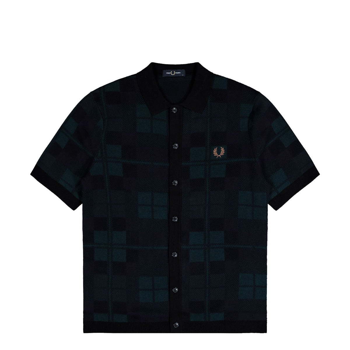 Black Watch Tartan Knit Shirt