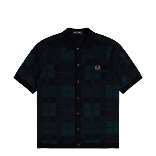 Black Watch Tartan Knit Shirt