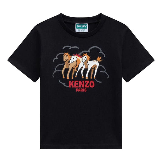(GS) KENZO Lunar New Year' T-Shirt 'Black' LG5K61593UNI-99