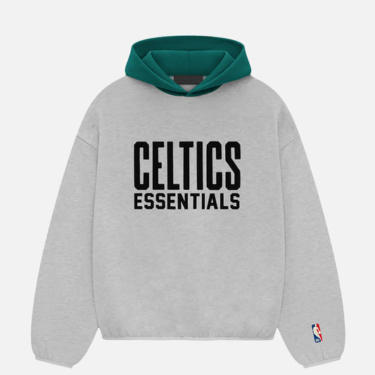 ESSENTIALS CELTICS HOODIE - LIGHT HEATHER