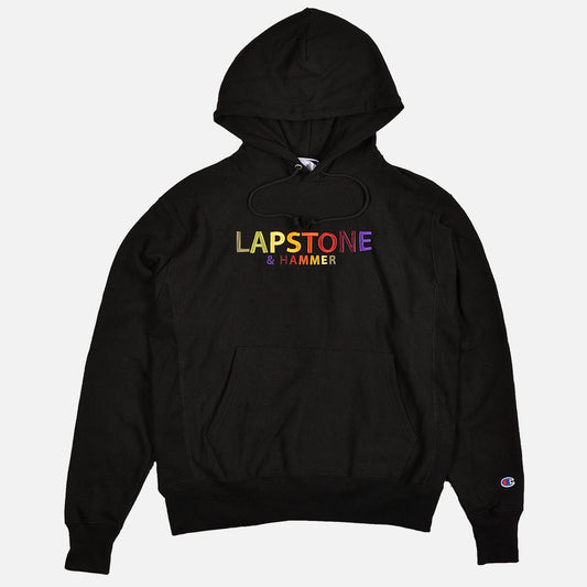 LAPSTONE AUTUMN BLOCK HOODIE - BLACK