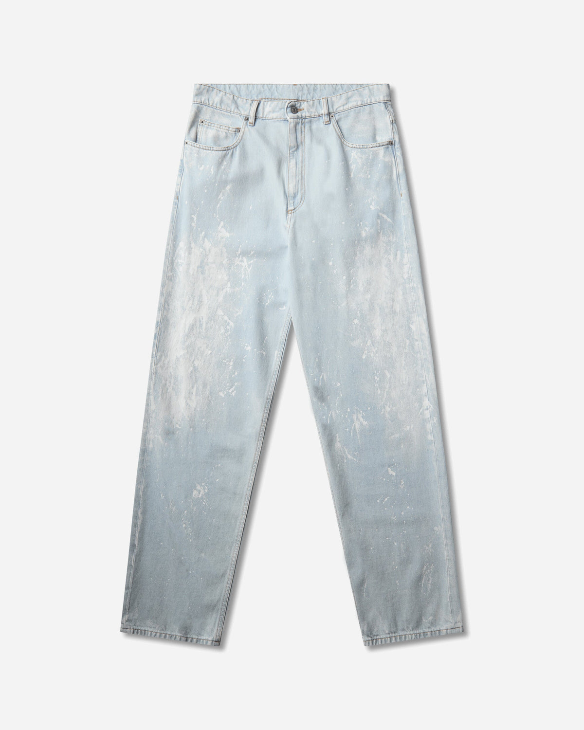 Men's Painted Straight Leg Jeans Light Blue