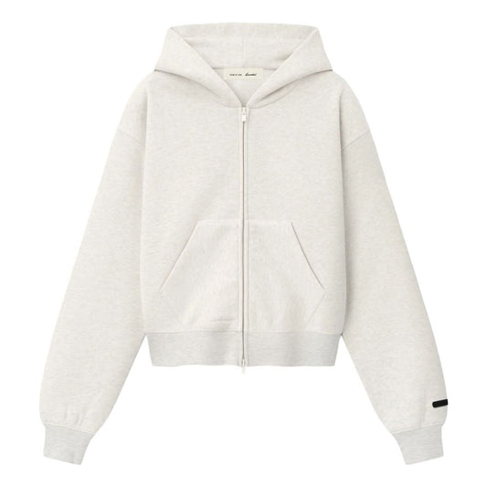 (WMNS) Fear of God Essentials FW26 Classic Zip-Up Hoodie 'Oatmeal Heather' RW01469-0108 - Fear of God Essentials Professional Edition
