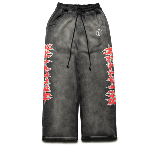 Hellstar Stars Shine Graffiti Sweatpants - Black