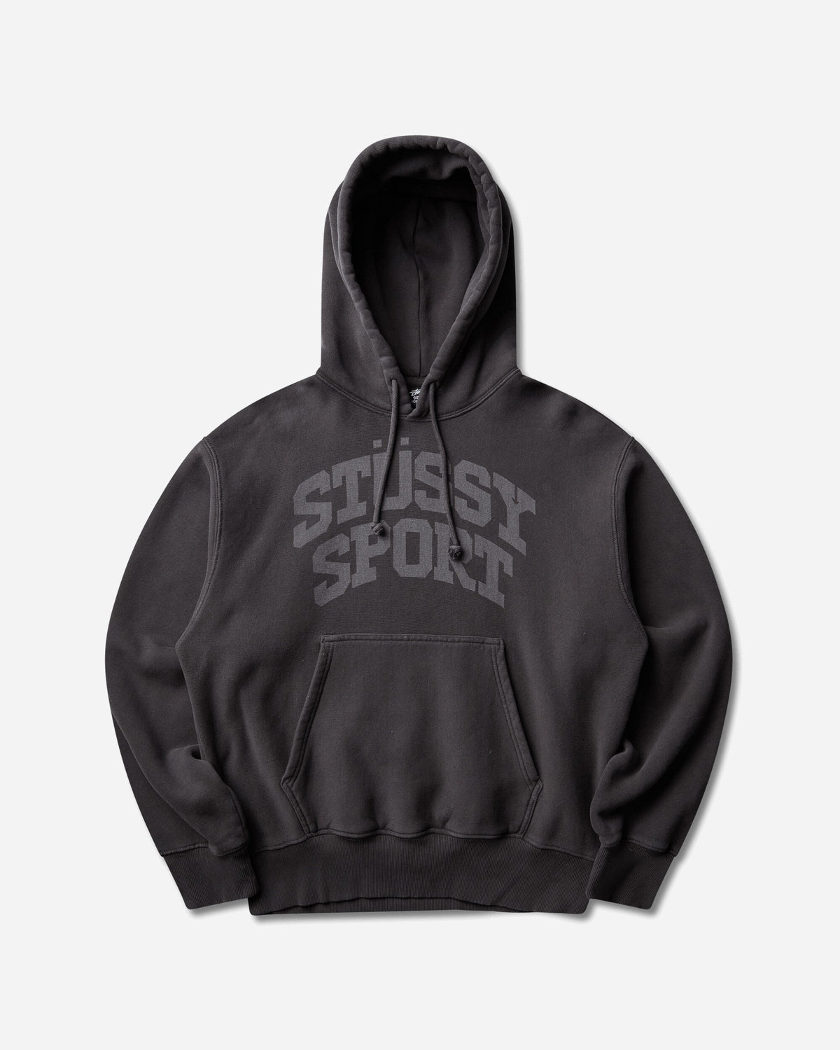 Block Sport Garment Dyed Hoodie Faded Black