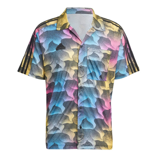 adidas Tiro Allover Print Mesh Resort Shirt Asia Sizing 'Multi-Color' IP3784