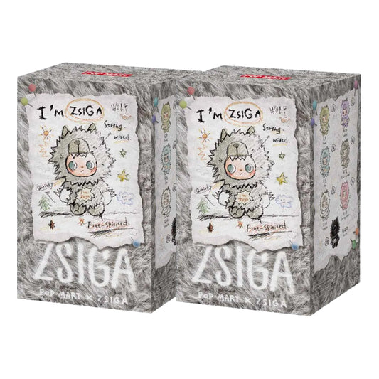 Pop Mart Zisga I'm Zisga series Vinyl Plush Pendant Sealed Case (2 Blind Boxes) PPMT-2605-0056-1161875445