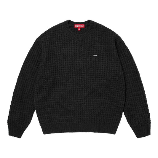 Supreme Small Box Waffle Sweater 'Black' FW25SK21-BLACK