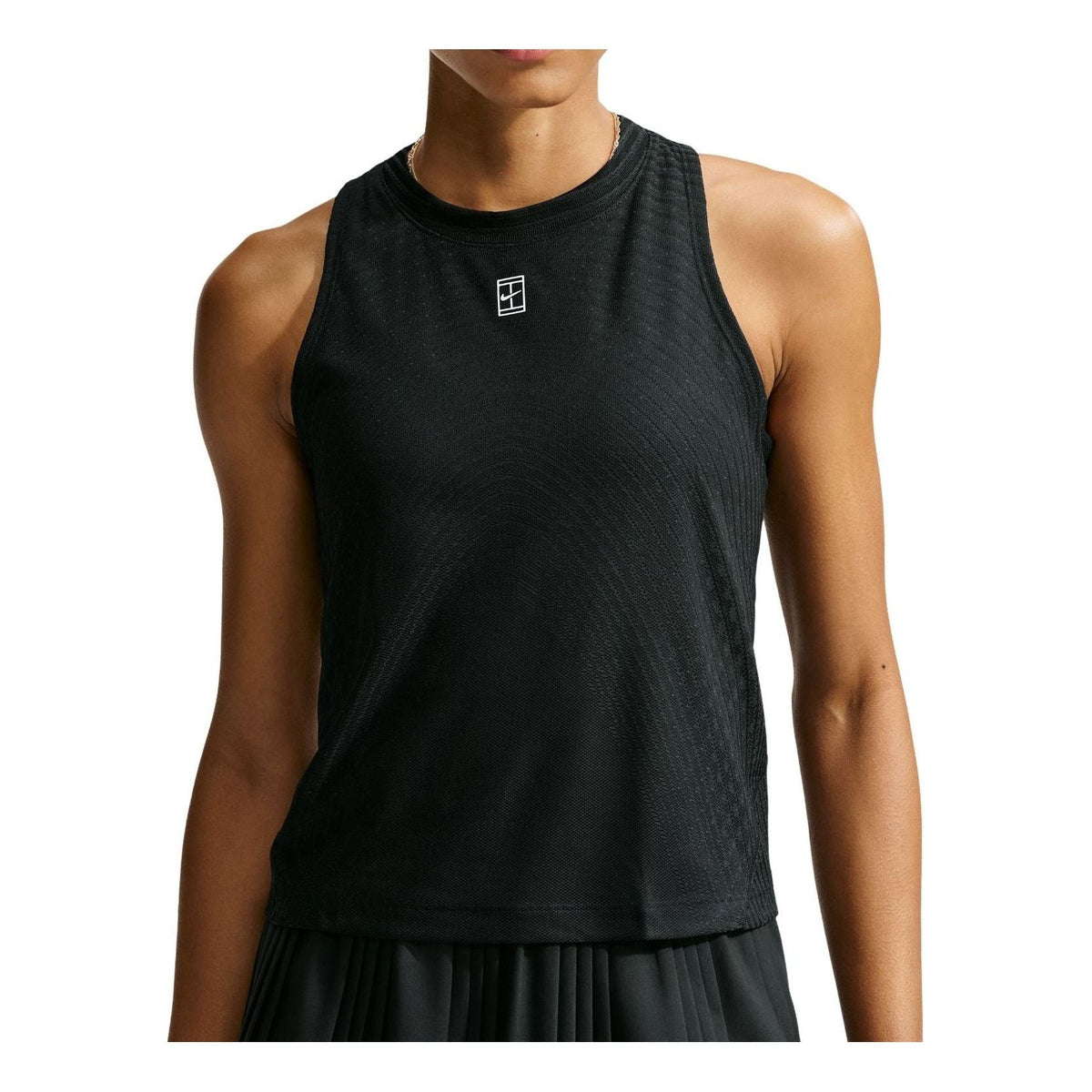 (WMNS) Nike Court Advantage Aero-FIT Tank Top 'Black White' IR6054-010