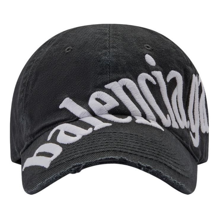(WMNS) Balenciaga Diagonal Baseball Cap 'Black White' 680738410B20107