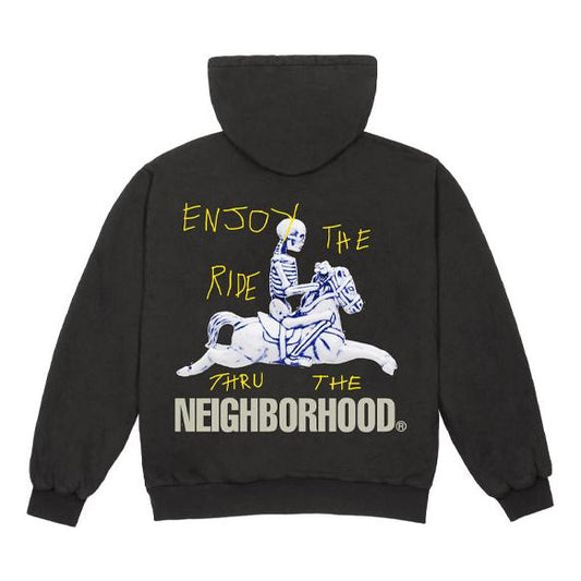 Travis Scott Cactus Jack x NEIGHBORHOOD Crossover Cartoon Printing Unisex Black TC-74