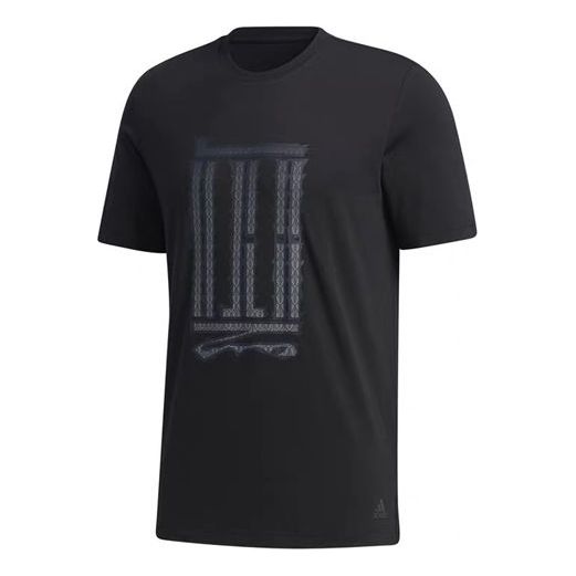 adidas Series Athleisure Casual Sports Short Sleeve Black GL8191