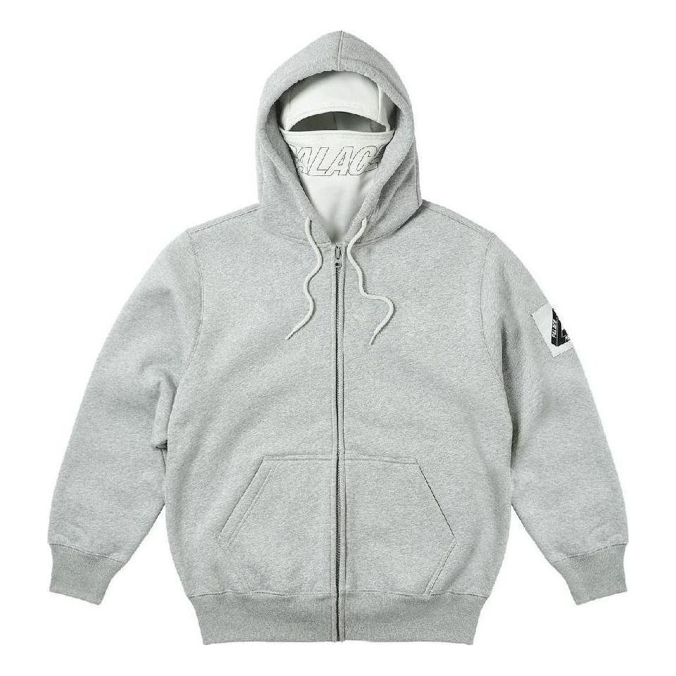Palace Facemask Shearling Thermal Hood 'Grey' P23CS204