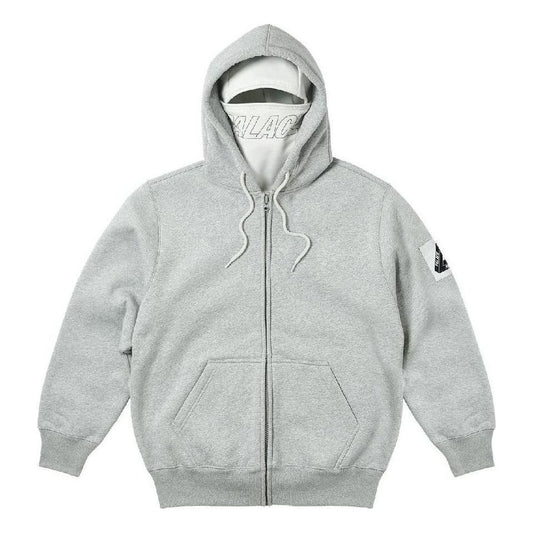 Palace Facemask Shearling Thermal Hood 'Grey' P23CS204