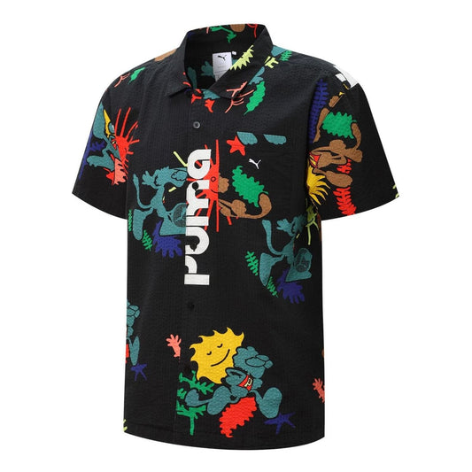 PUMA Adventure Planet Printed Shirt 'Black' 533484-01