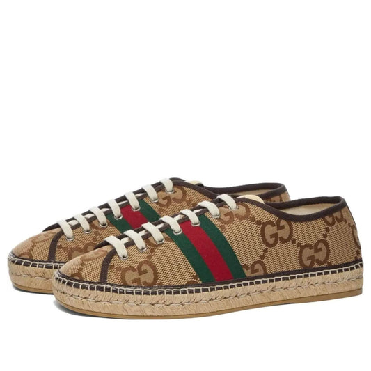 Gucci Maxi GG Espadrilles 'Camel Ebony' 675170-UKOC0-2596