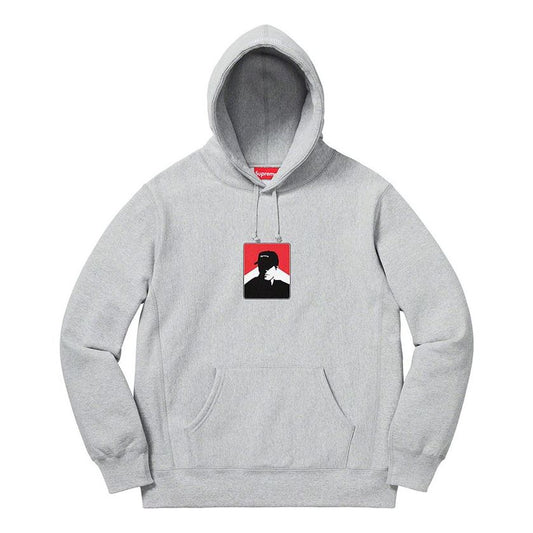 Supreme Portrait Hoodie 'Grey Red Black' SUP-FW20-014