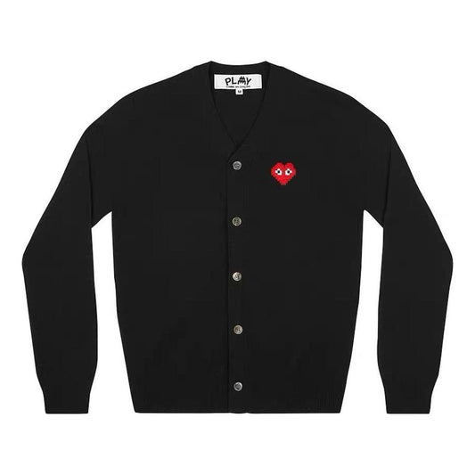 (WMNS) COMME des GARCONS PLAY Cardigan Invader Emblem 'Black' AZ-N083-051-1