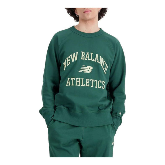 New Balance Athletics Varsity Sweatshirt Asia Sizing 'Nightwatch Green' MT33550-NWG