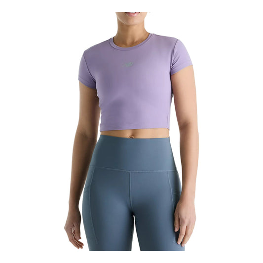 (WMNS) New Balance Harmony Fitted T-Shirt Asia Sizing 'Candied Violet' WT61O2GJAA5