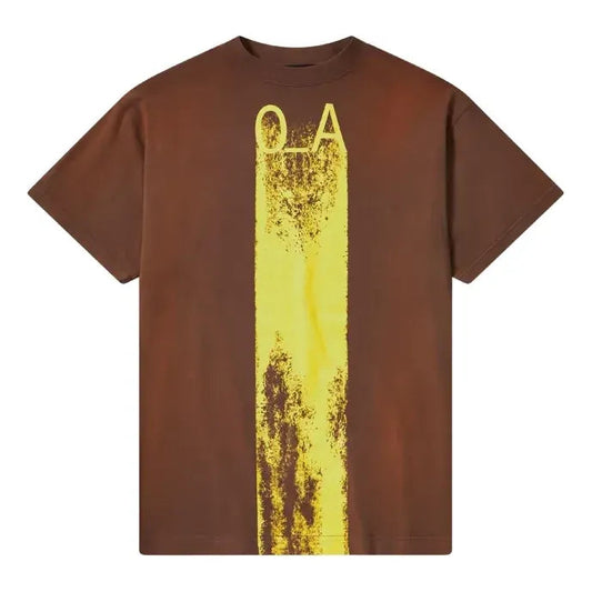 A-COLD-WALL* Plaster Graphic-print Cotton T-shirt 'Brown' ACWMTS093-DABR