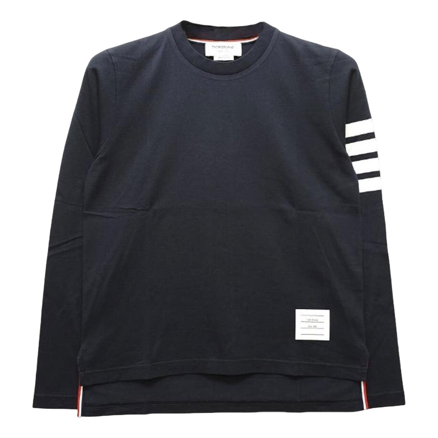 (WMNS) THOM BROWNE Long Sleeve T-Shirt 'Navy' FJS103G-07862-415 - THOM BROWNE Professional Edition