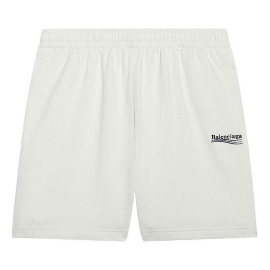 Balenciaga Political Campaign Short 'White' 641608TKVI99084