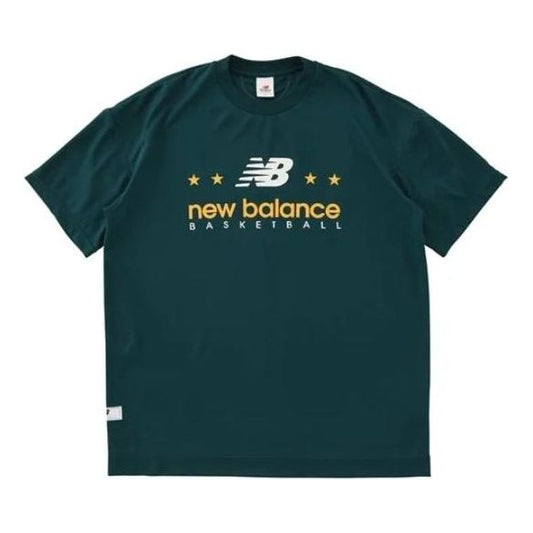 New Balance Dimple Mesh Graphic Short-Sleeve T-shirt Asia Sizing 'Nightwatch Green' AMT35140-NWG