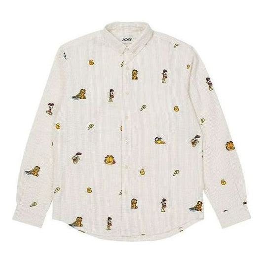 Palace FW21 Garfield Boojie Shirt 'White' P21SHT002