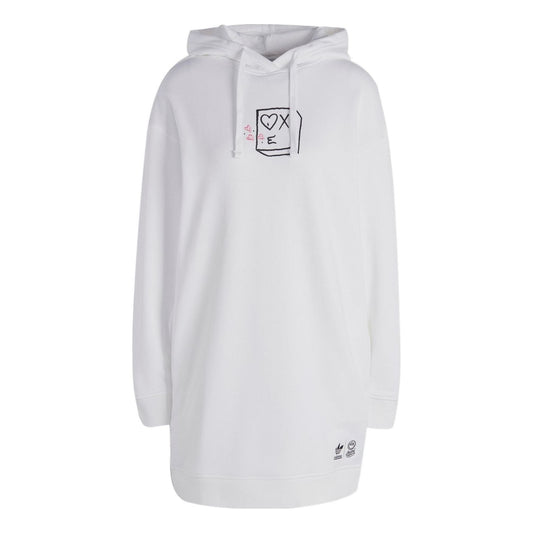 (WMNS) adidas Original ANDRE SARAIVA hooded dress 'White' HY4270