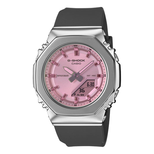 (WMNS) CASIO G-Shock GM-S2110 Series Analog-Digital 'Black Pink' GM-S2110SR-1A
