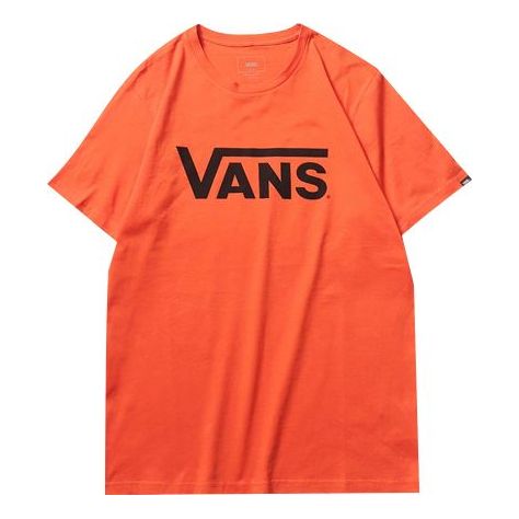 Vans Classic Logo Printing Short Sleeve Couple Style VN0A4MM6TDY