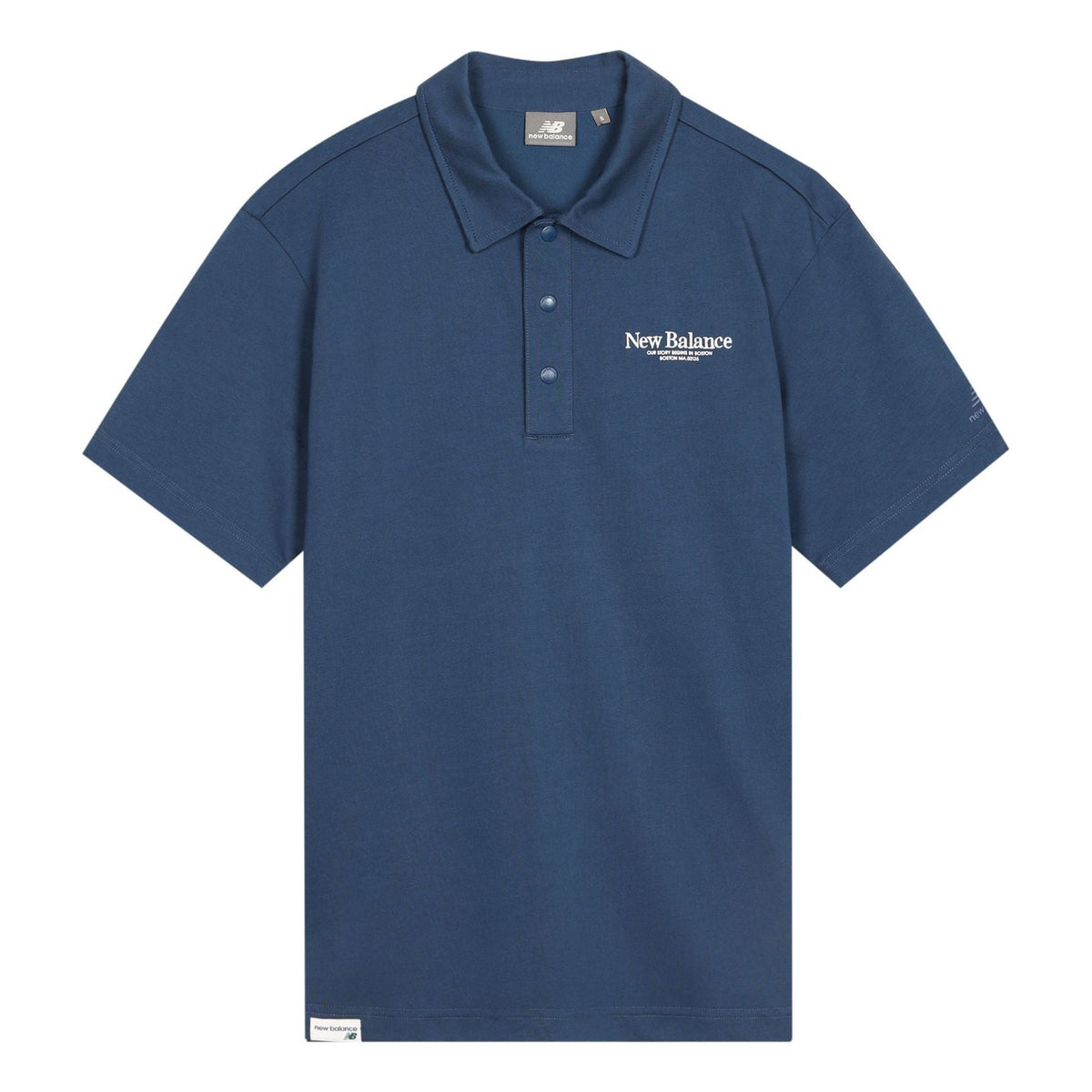 New Balance Sport Lifestyle Polo Tee Asia Sizing 'Blue' 5FD24193-NV