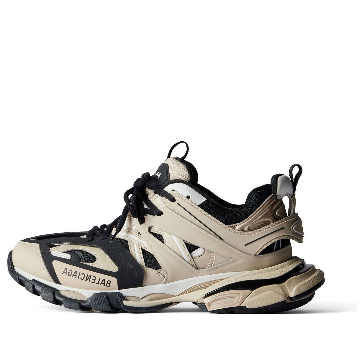(WMNS) Balenciaga Track Sneakers 'Beige and Black Mesh and Nylon' 542436W3AC48071