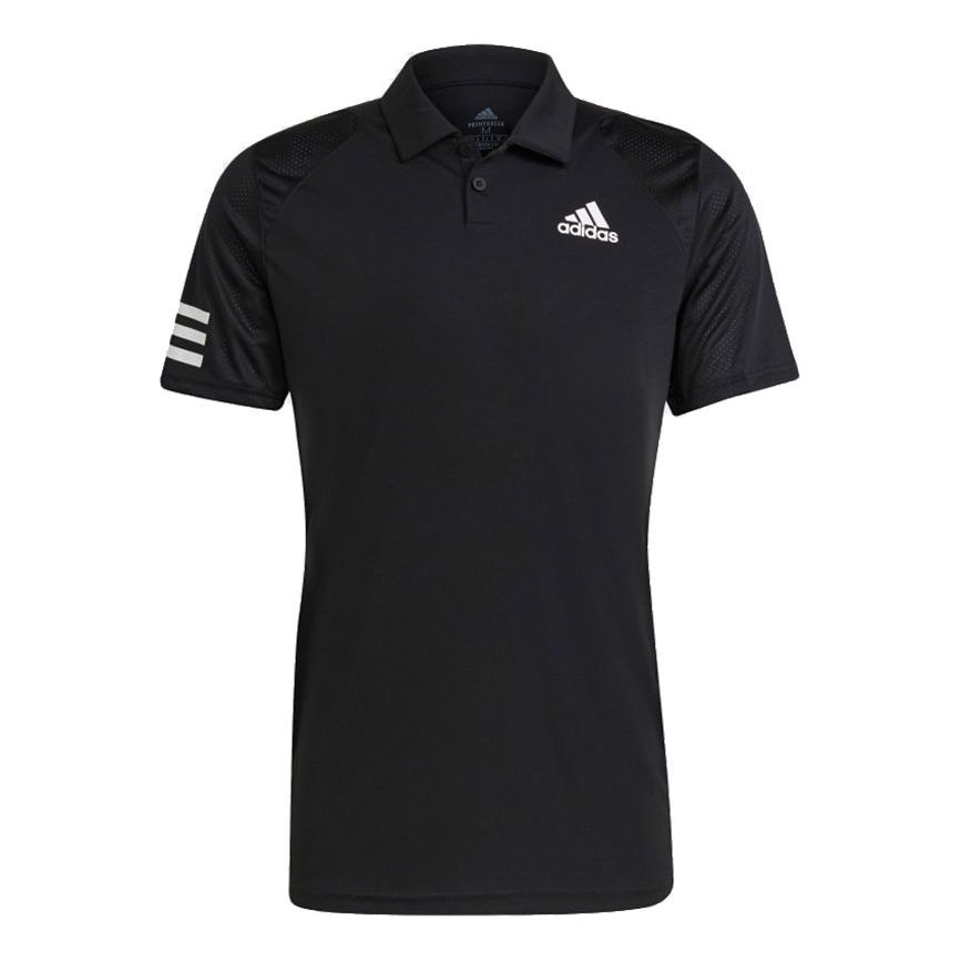 adidas Tennis Club 3-Stripes Polo Shirt Black GL5421
