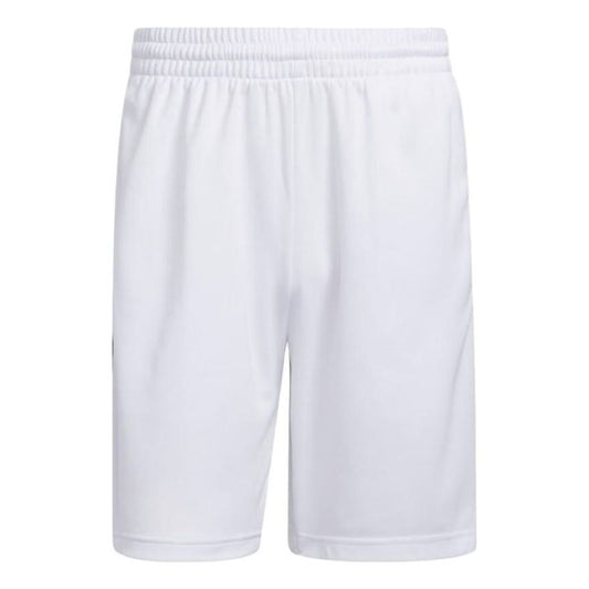 adidas Legends 3-Stripes Basketball Shorts 'White Black' IC2451
