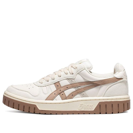 ASICS Court MZ Retro Casual Skateboarding Shoes Unisex White Brown 1203A127-105