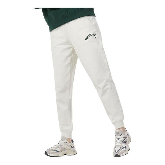 (WMNS) New Balance Wordmark Logo Jogging Pants Asia Sizing 'White' AWP41310-CIC