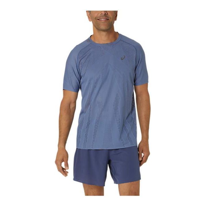 ASICS Metarun Running T-shirt 'Denim Blue' 2011C986-400