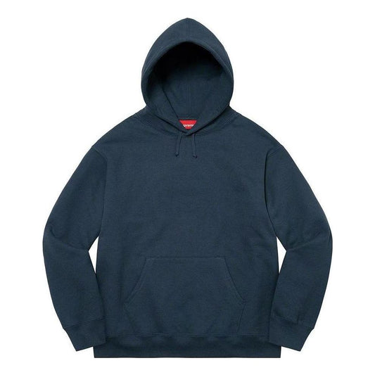 Supreme Satin Appliqu Hooded Sweatshirt 'Navy White' SUP-FW22-438