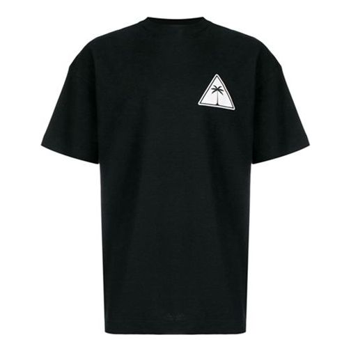 Men's PALM ANGELS Brown Short Sleeve Black PMAA001S194130111001