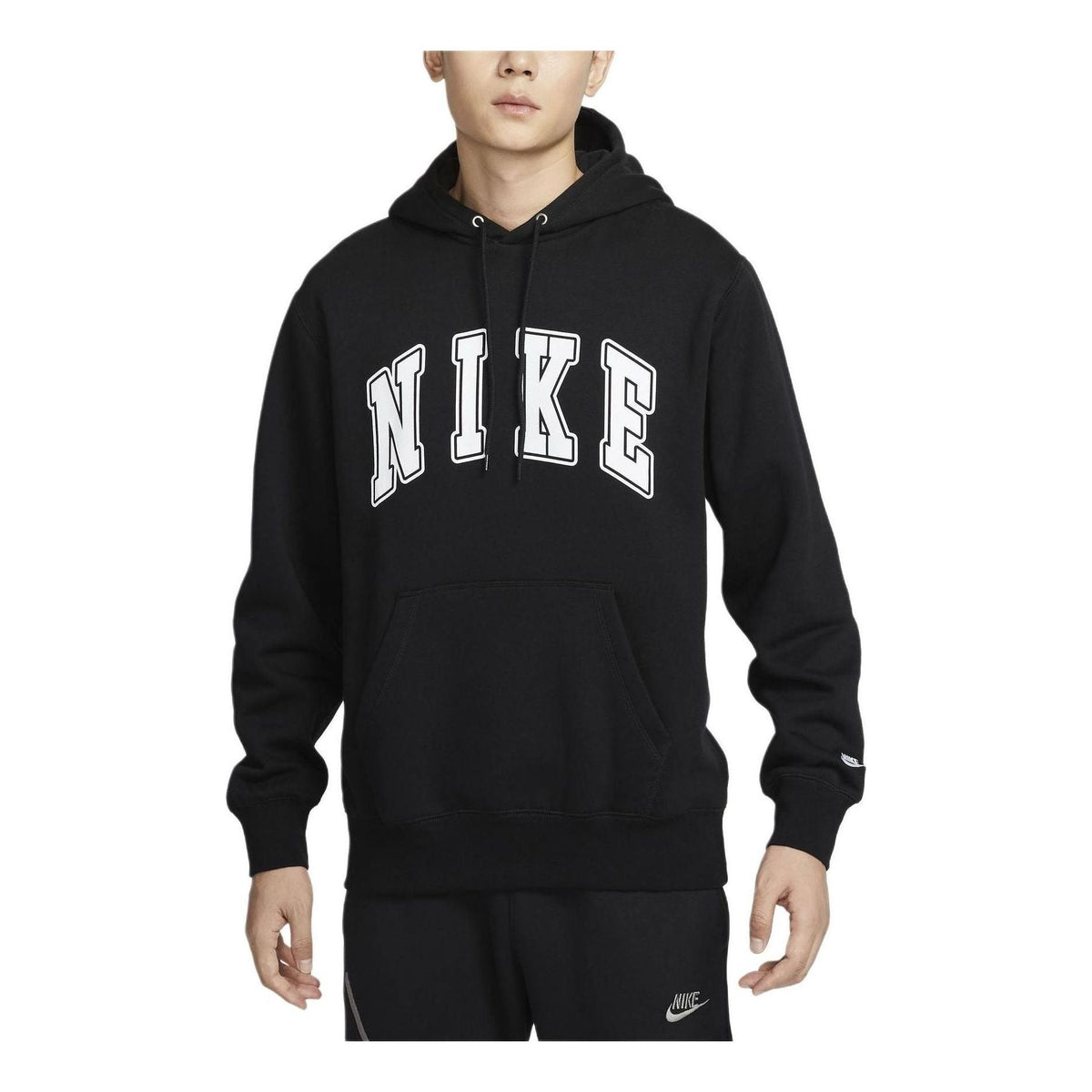 Nike Club Hoodie 'Black White' FZ0872-010
