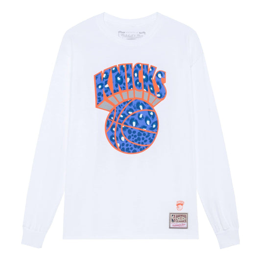 Mitchell & Ness x NBA Uninterrupted New York Knicks Long Sleeve T-shirt 'White' BMLNMO20200-NYKWHIT