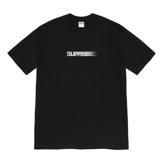 Supreme Motion Logo T-Shirt 'Black White' SUP-SS23-273
