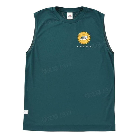 New Balance Basketball Wear Dimpled Mesh Sleeveless Shirt Asia Sizing 'Nightwatch Green' AMT35070-NWG